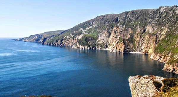Slieve League and blue ocean